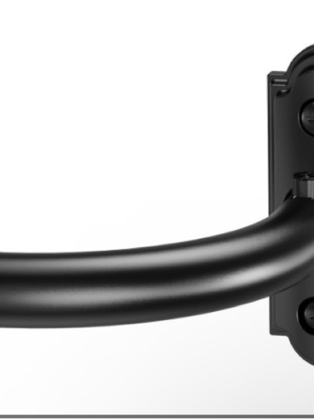 YaFex 32-144" Heavy Duty Wrap Around Curtain Rod - Black